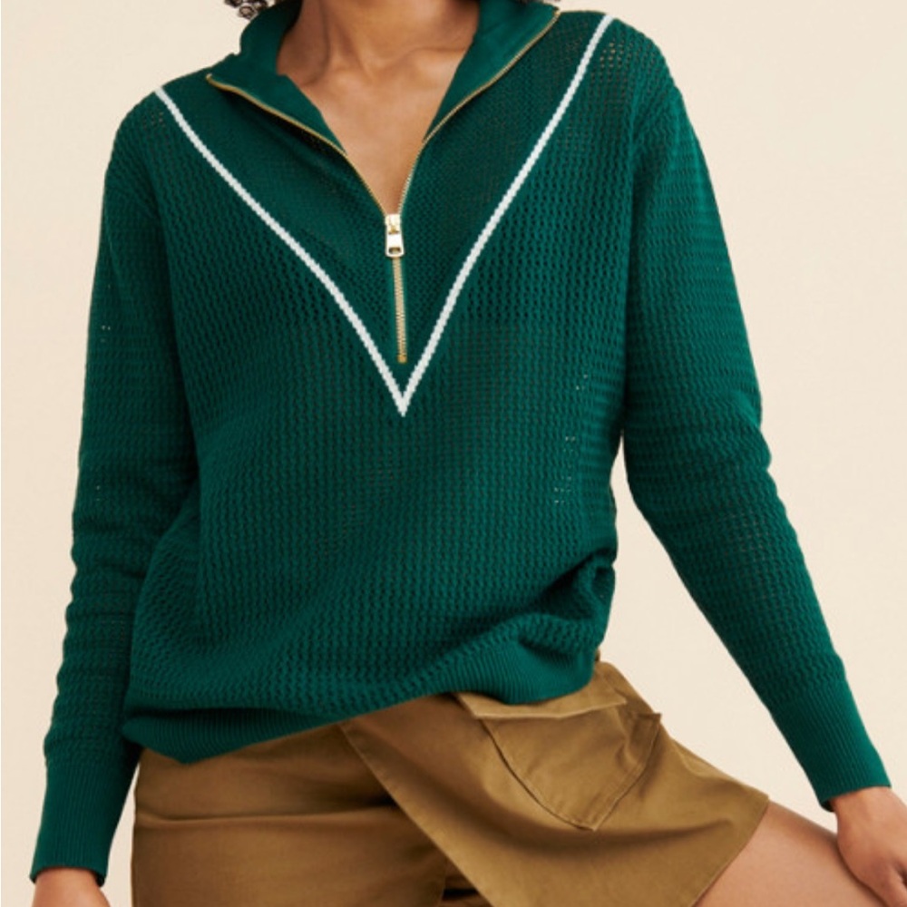 EUC Varley Calva knit - Forest - Size Small